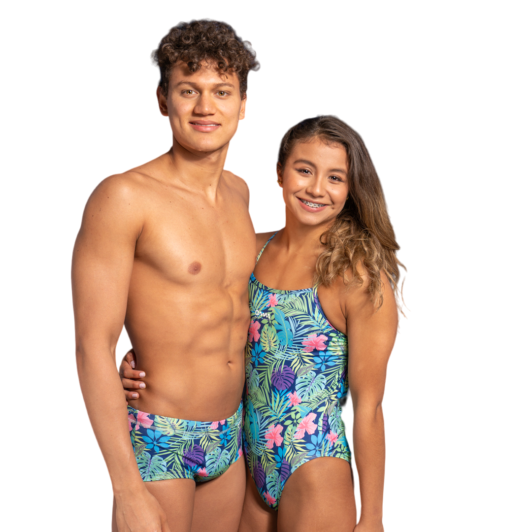PANTALONETA TRUNK  - TROPICAL - OMAR PINZON Swimwear - OMAR PINZON SWIMWEAR