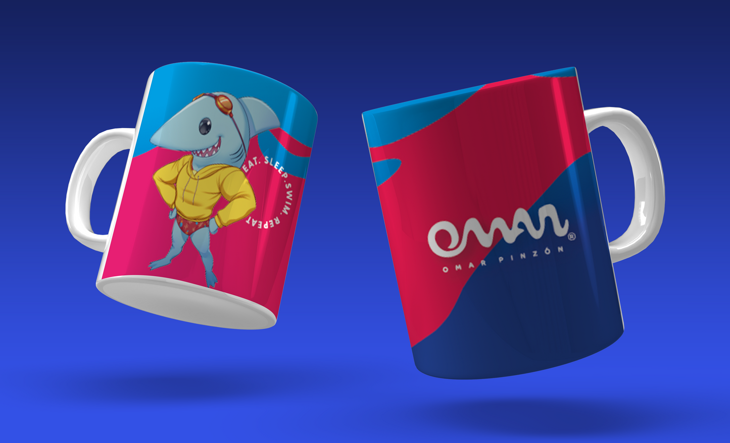 MUG SWIM SHARKY - OMAR PINZON Swimwear - OMAR PINZON SWIMWEAR