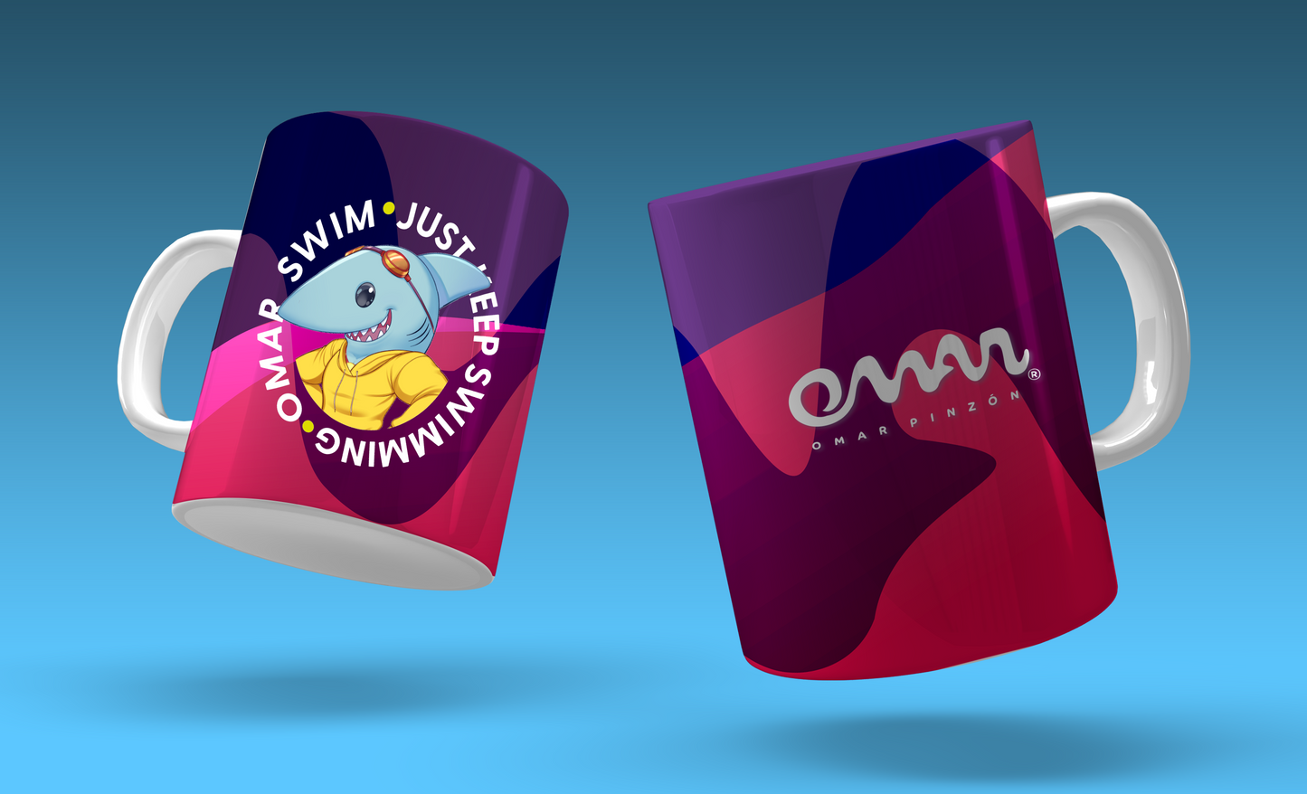 MUG SWIM SHARKY - OMAR PINZON Swimwear - OMAR PINZON SWIMWEAR