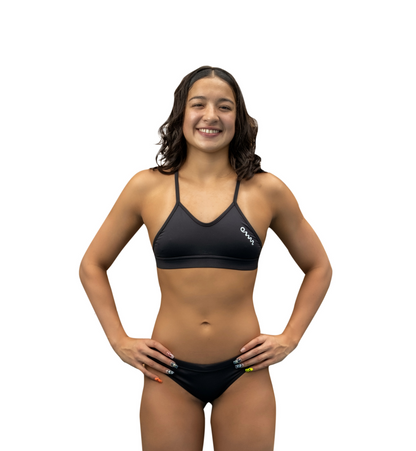 BIKINI TOP 1 (CERRADO) - OSCURIDAD - OMAR PINZON Swimwear