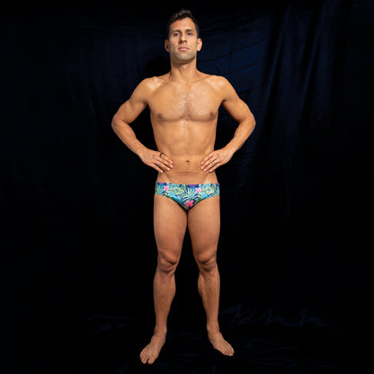 PANTALONETA TANGA  - TROPICAL - OMAR PINZON Swimwear - OMAR PINZON SWIMWEAR