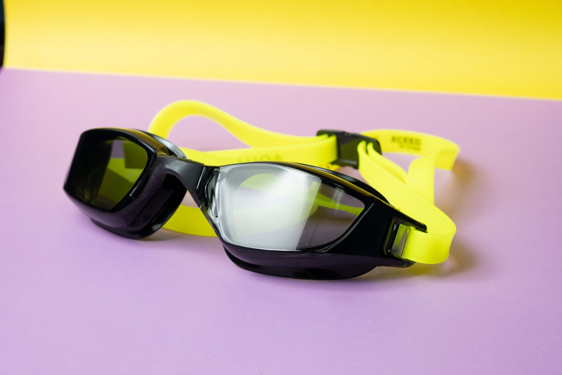 GOOGLES XCEED BLK BLK YLW LD - OMAR PINZON Swimwear - OMAR PINZON SWIMWEAR
