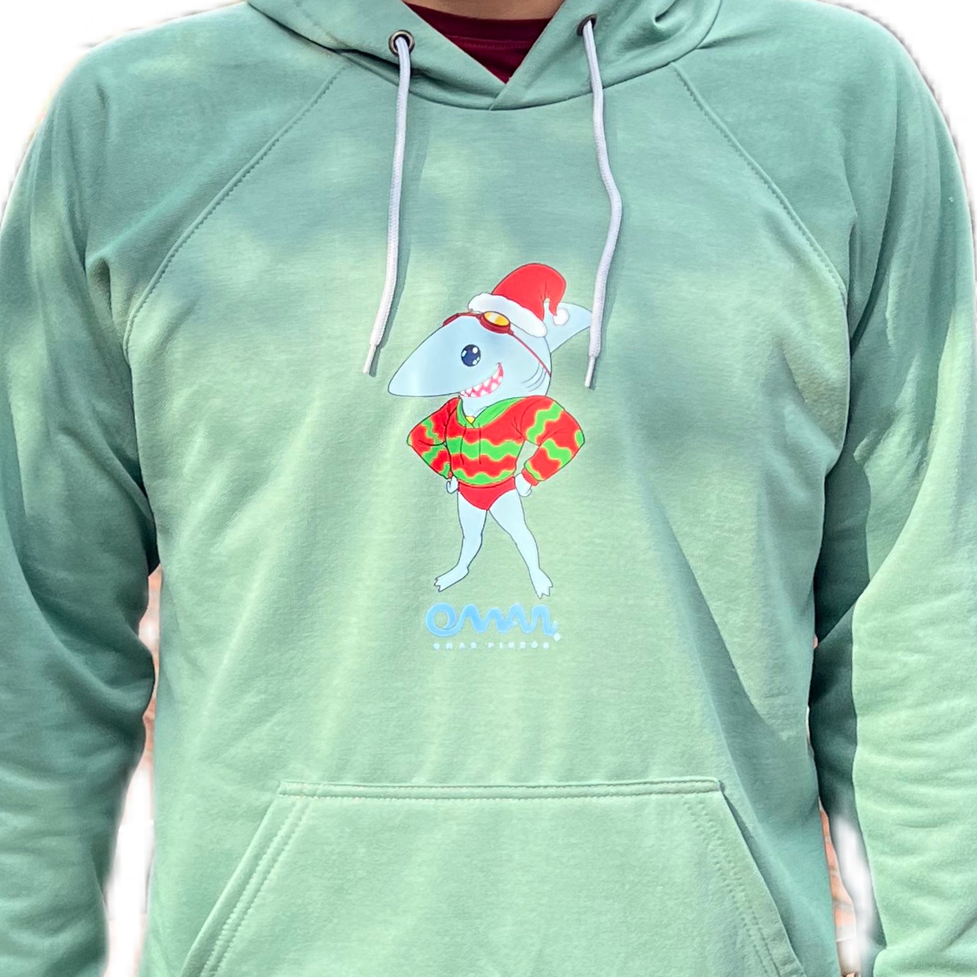 HOODIE NAVIDEÑO - SHARKY EDICION LIMITADA - OMAR PINZON SWIMWEAR