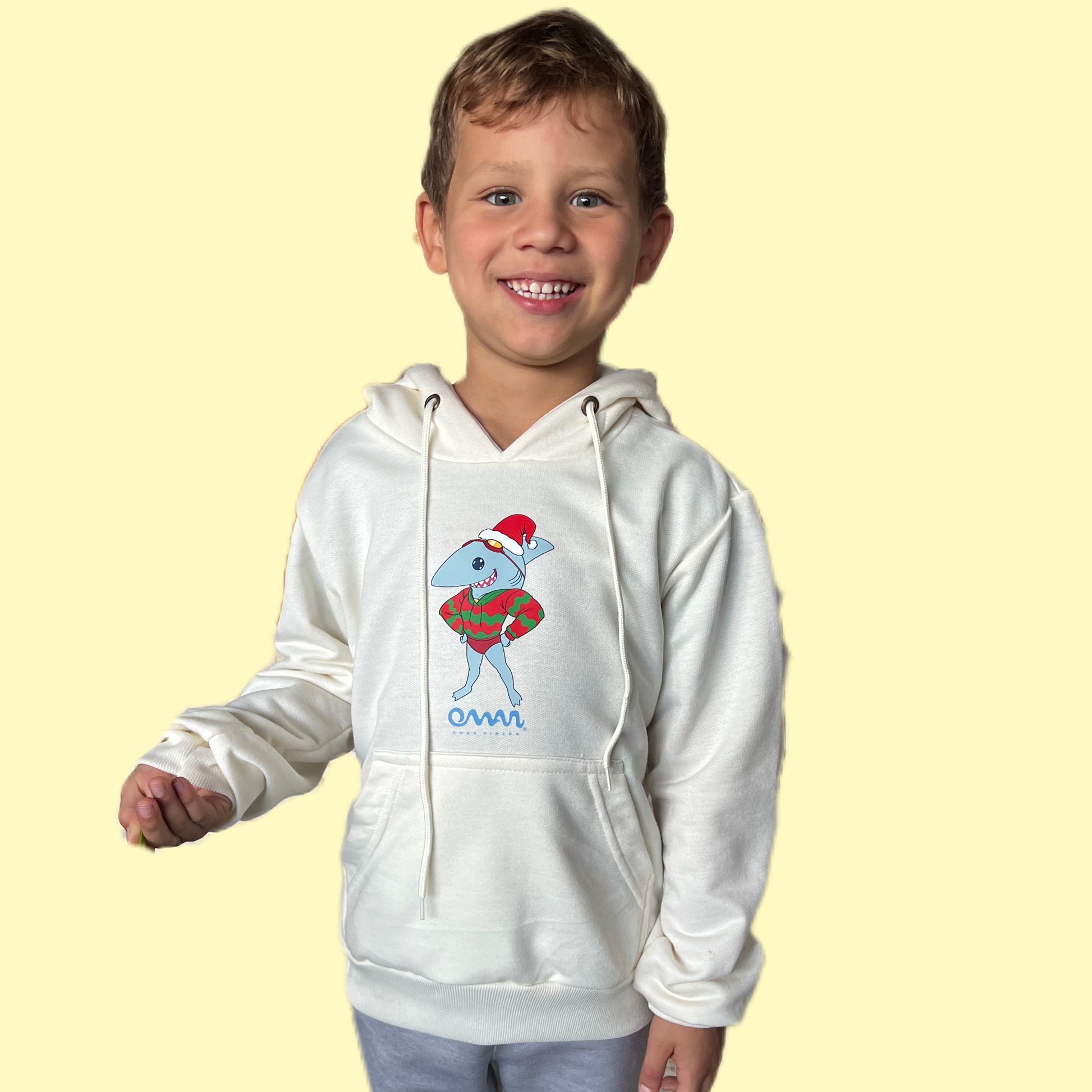HOODIE NAVIDEÑO - SHARKY EDICION LIMITADA - OMAR PINZON SWIMWEAR