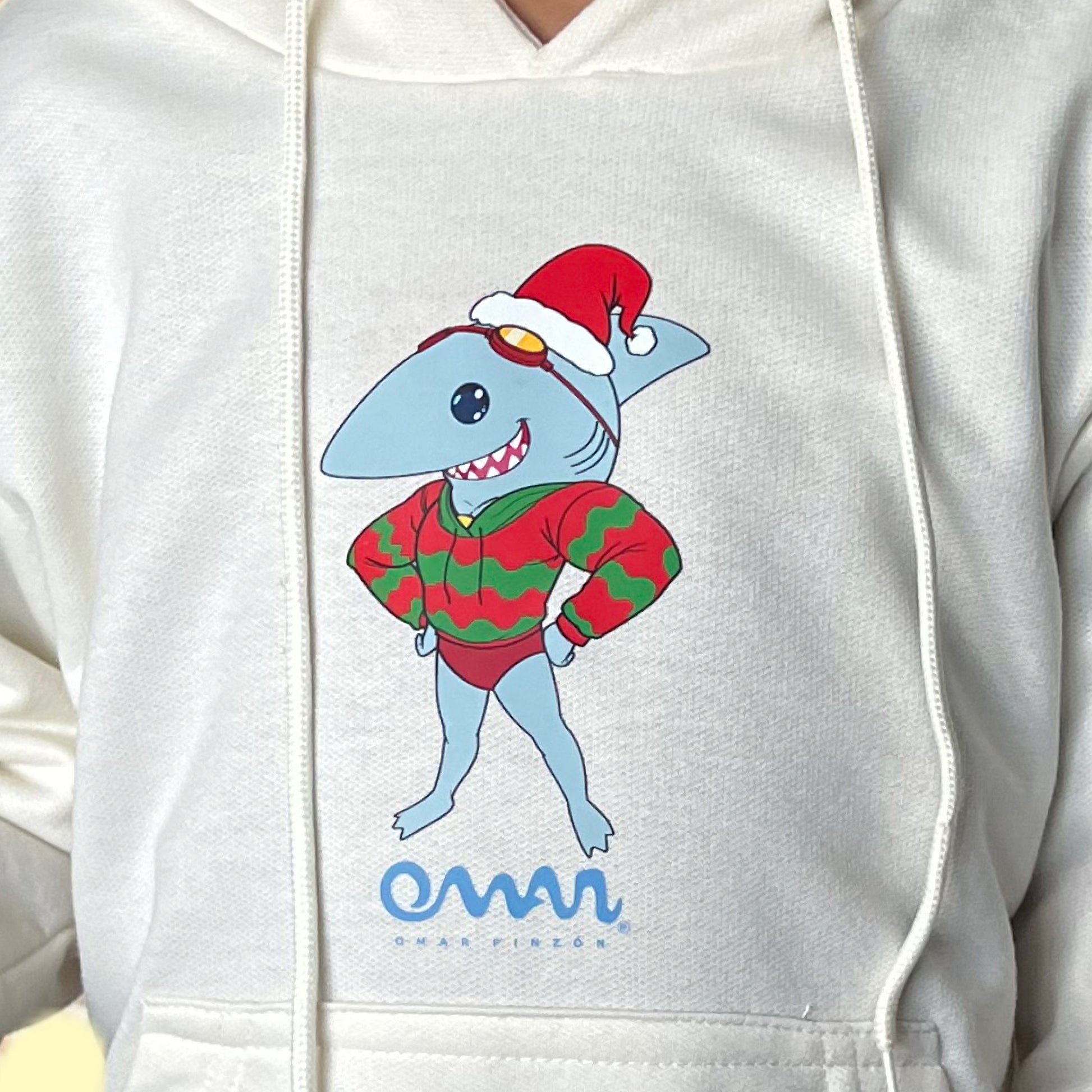 HOODIE NAVIDEÑO - SHARKY EDICION LIMITADA - OMAR PINZON SWIMWEAR