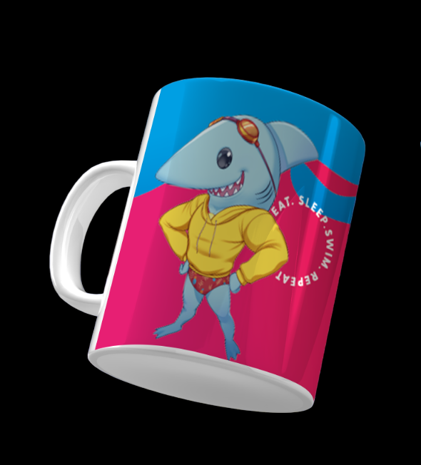 MUG SWIM SHARKY - OMAR PINZON Swimwear - OMAR PINZON SWIMWEAR